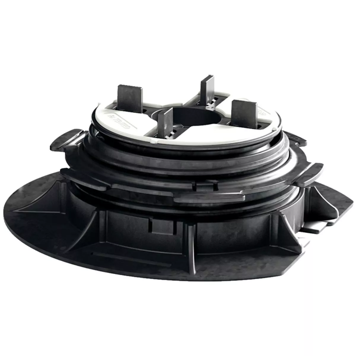 Adjustable pedestal black 3 - 6.5 cm