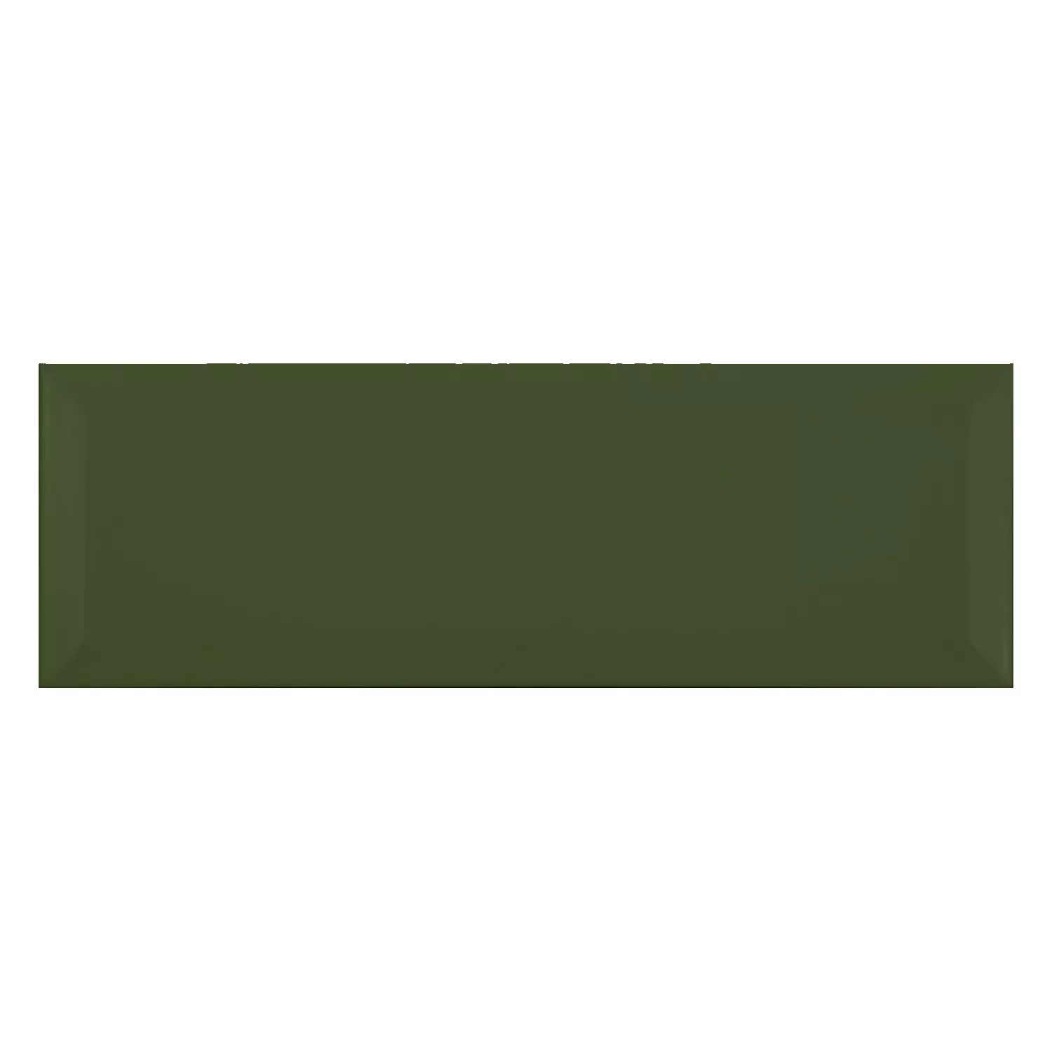 Metro tile Green Mat 10x30 cm Facet El Paso Botella