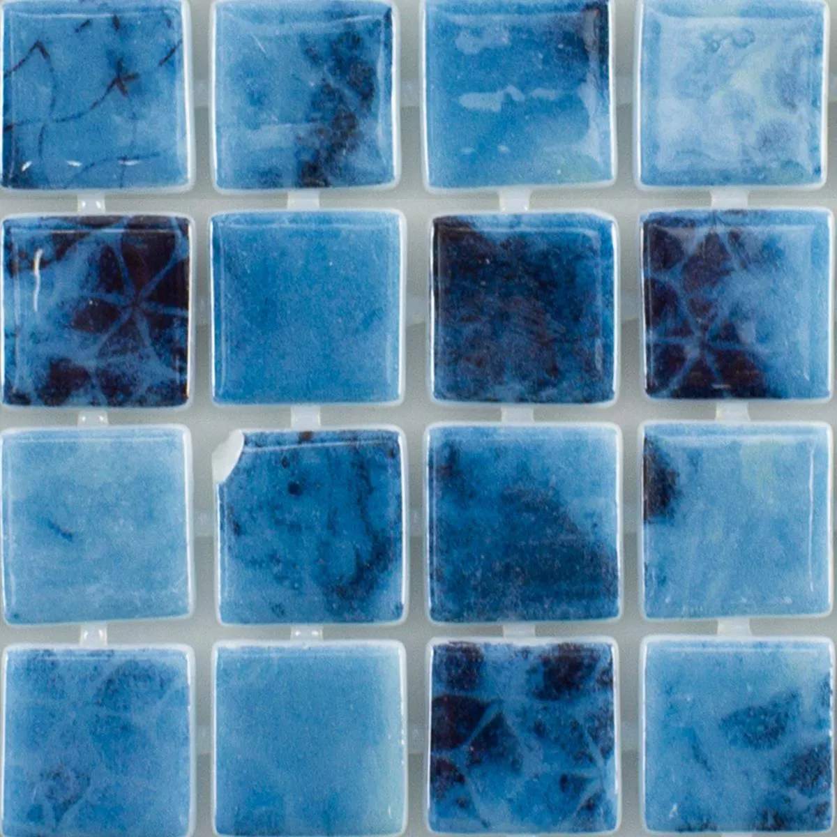 Sample Glass Mosaic Swimming Pool Baltic Blue