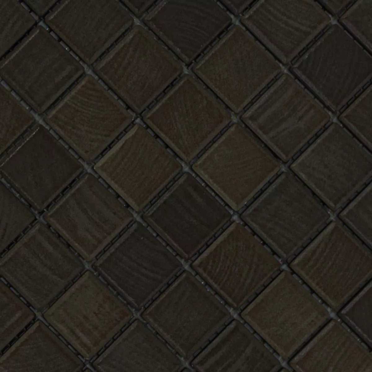 Ceramic Mosaic Tiles Luminara Wood Optic Anthracite