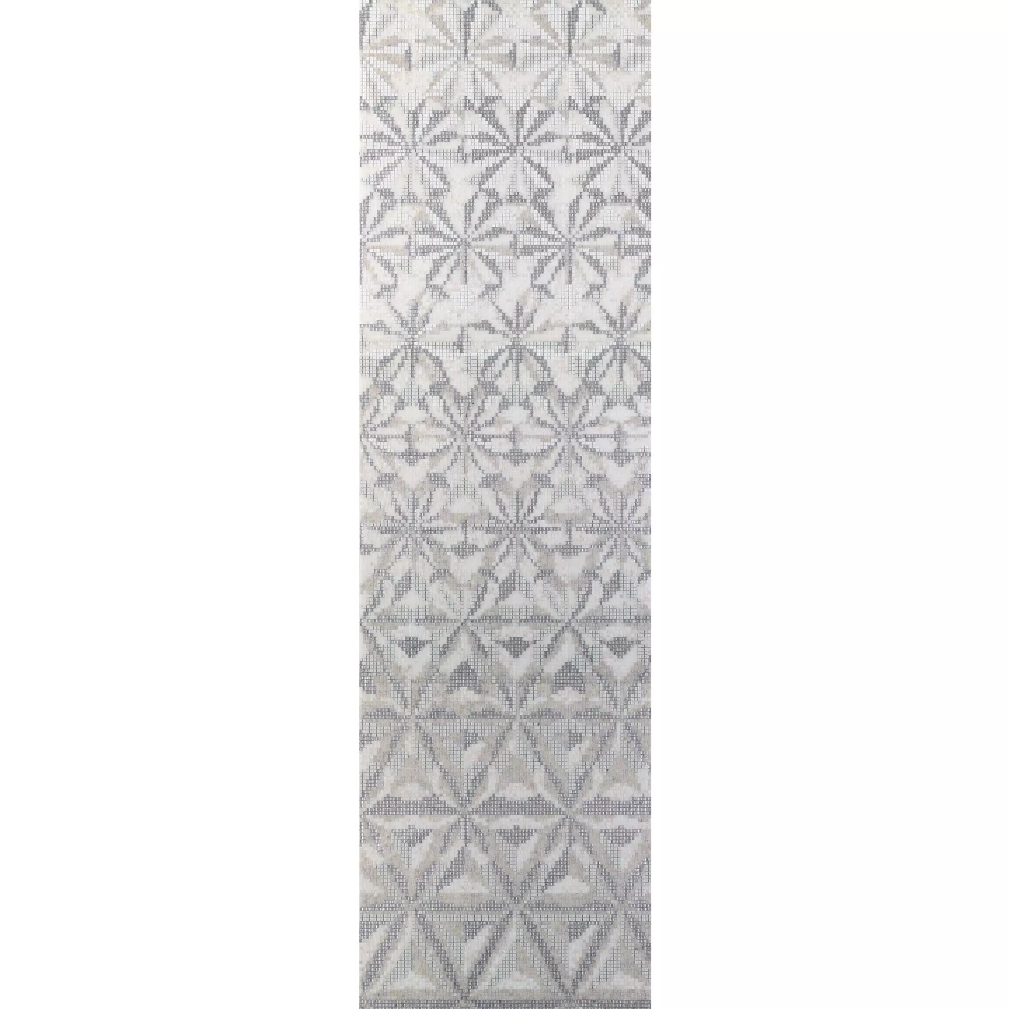 Glass Mosaic Picture Magicflower White 110x240cm Glass Mosaic Picture Magicflower White 110x240cm