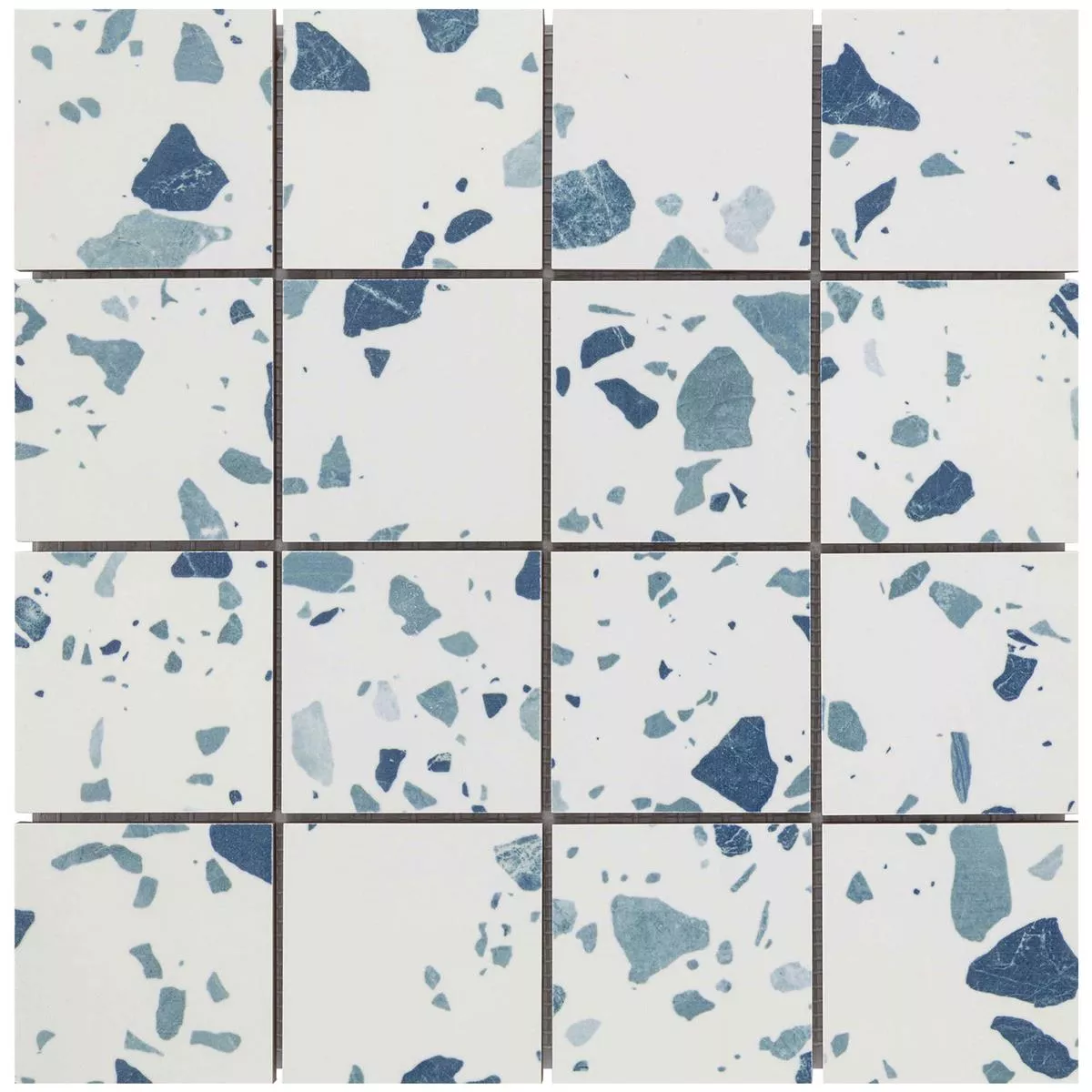 Sample Ceramic Mosaic Tiles Liberty Blue 73x73mm