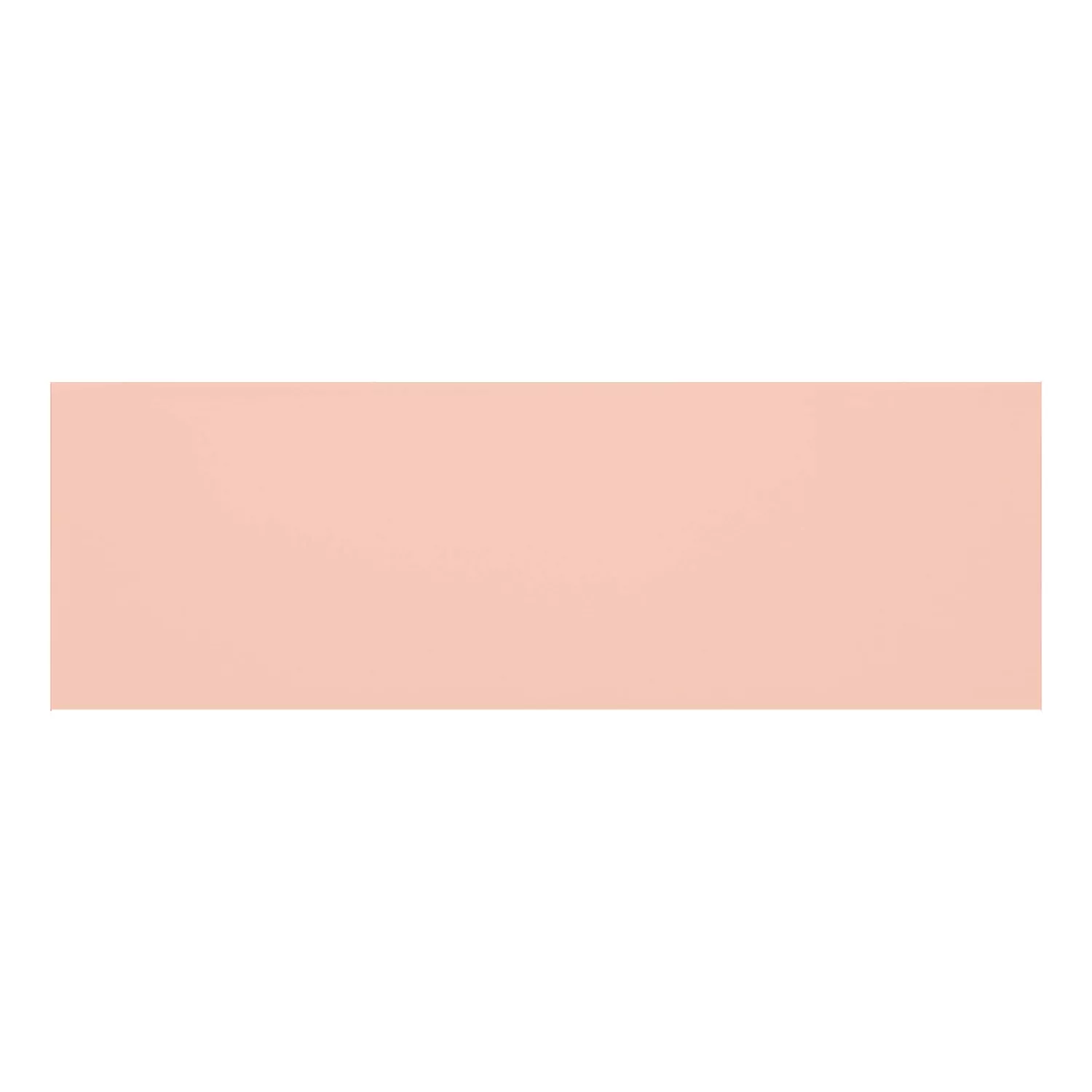 Metro tile Orange Mat 10x30 cm Without Facet Candy Salmon