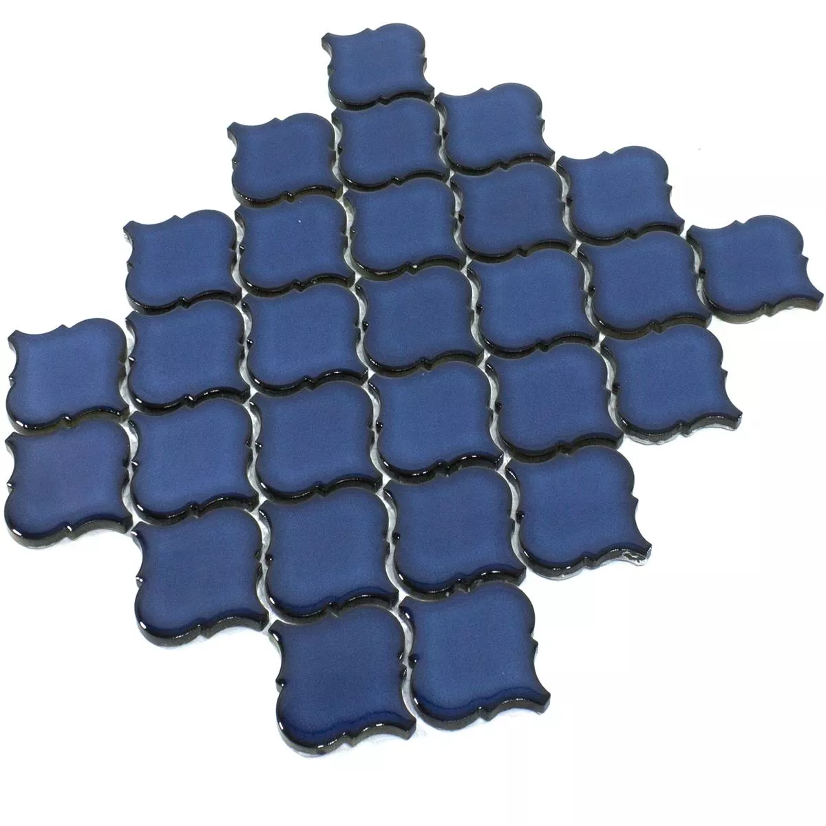 Ceramic Mosaic Tiles Asmara Arabesque Blue