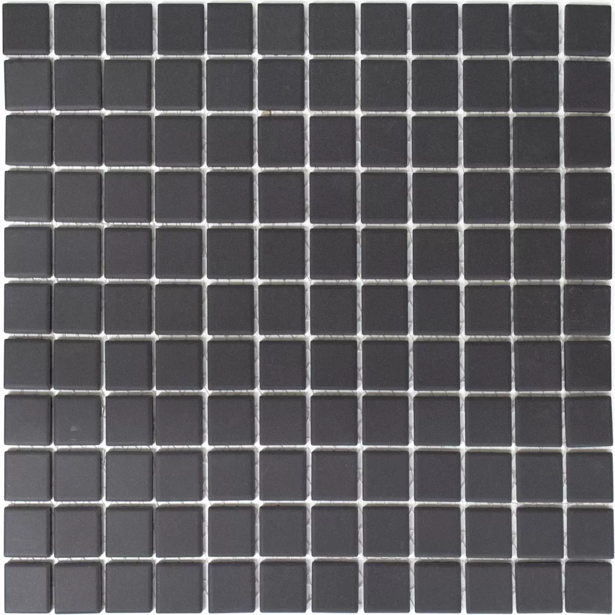 Ceramic Mosaic Miranda Non-Slip Black Unglazed Q25