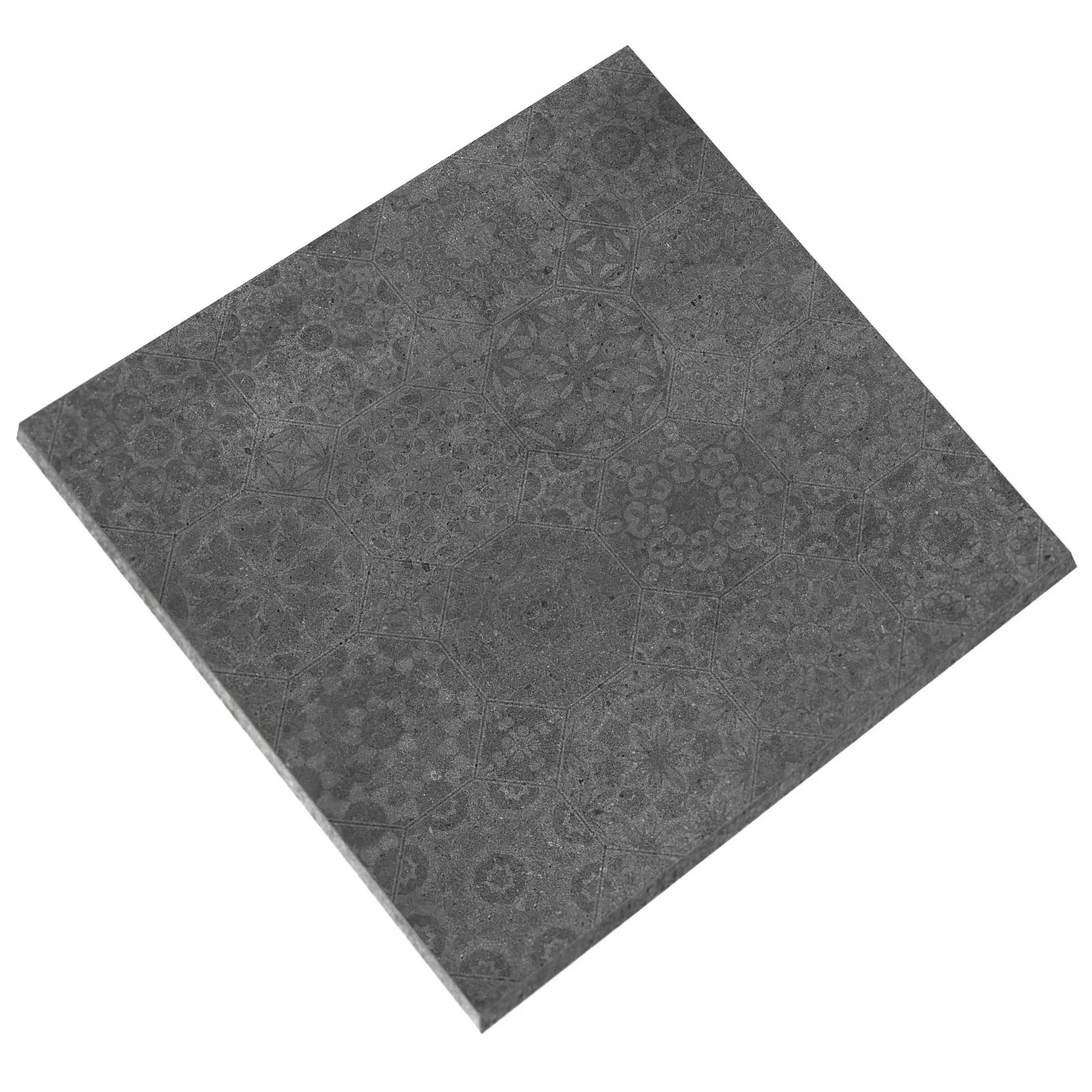 Floor Tiles Freeland Stone Optic R10/B Anthracite 60x60 Decor