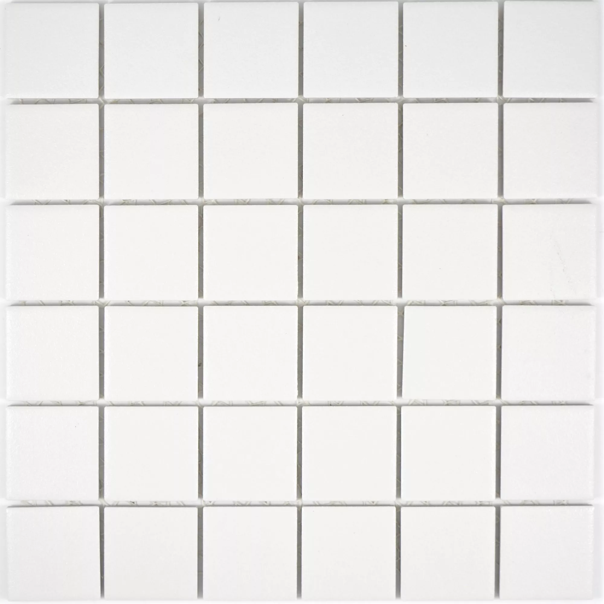 Ceramic Mosaic Tiles Pilamaya White Non-Slip R10 Q48