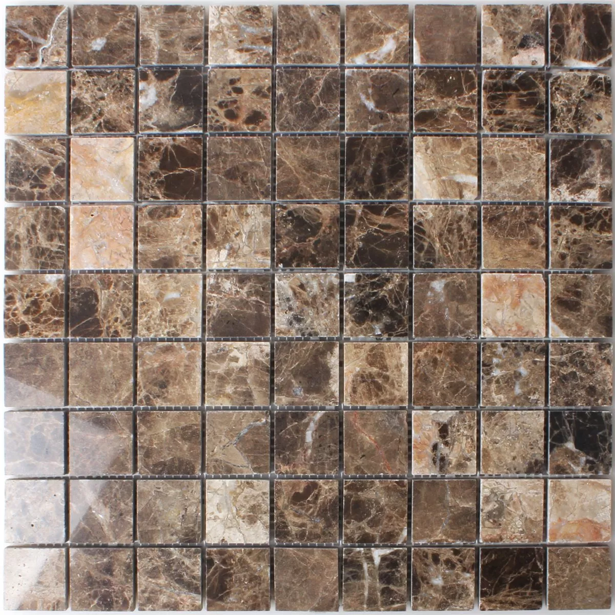 Mosaic Tiles Marble Emprador Brown 32x32mm