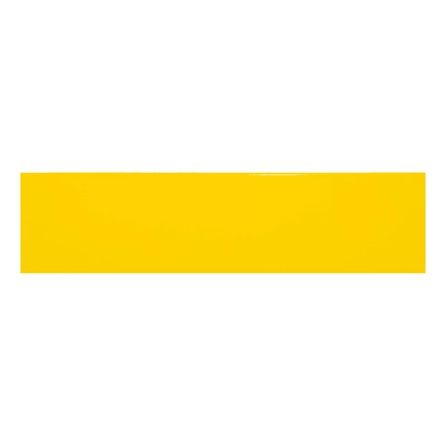 Metro tile Yellow Glossy 7,5x30 cm Without Facet Swissland Sol