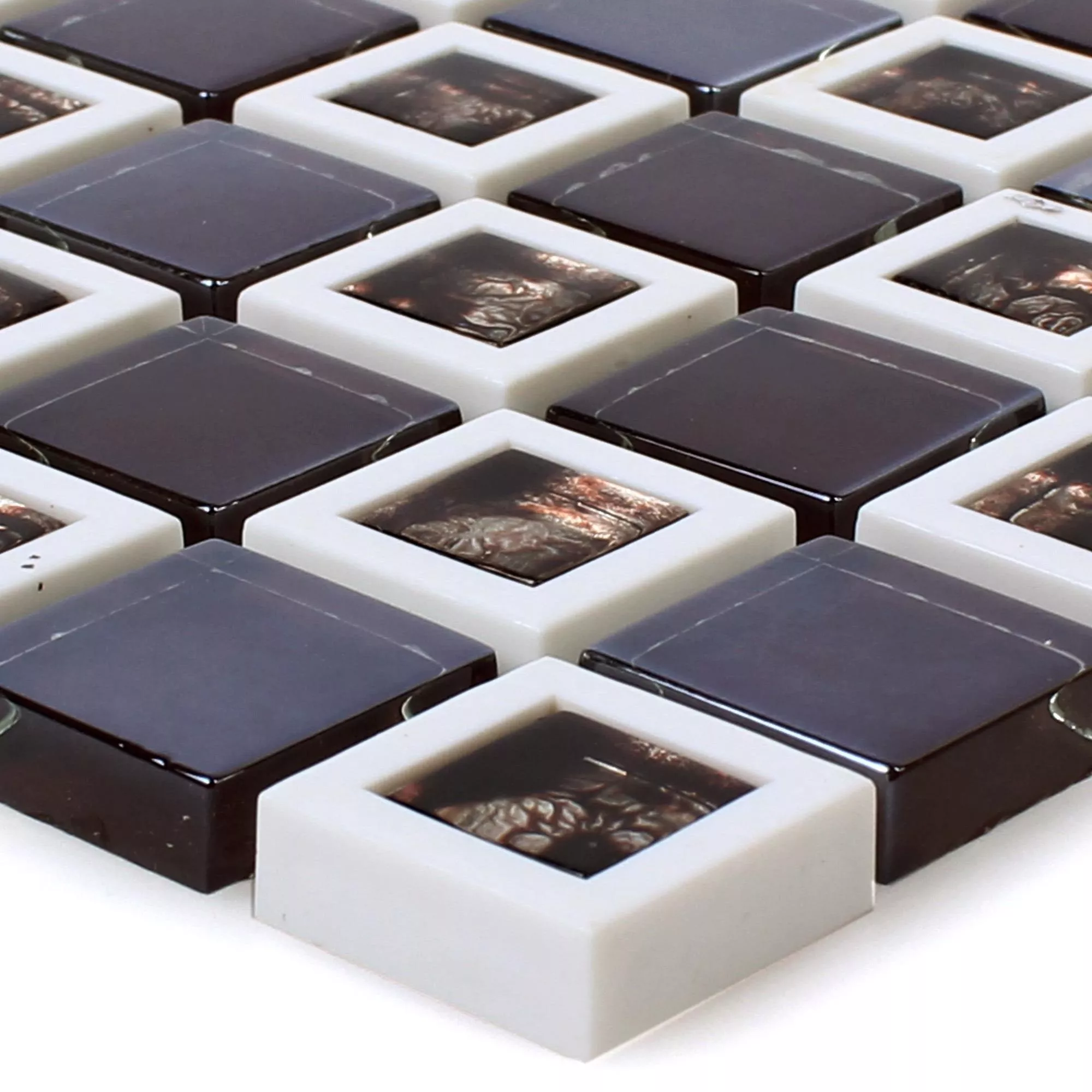 Glass Plastic Mosaic Anatolia Black Glass Plastic Mosaic Anatolia Black