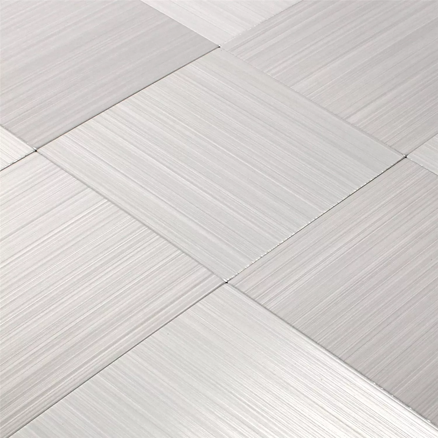 Sample Mosaic Tiles Metal Self Adhesive Mikros Silver Square 100