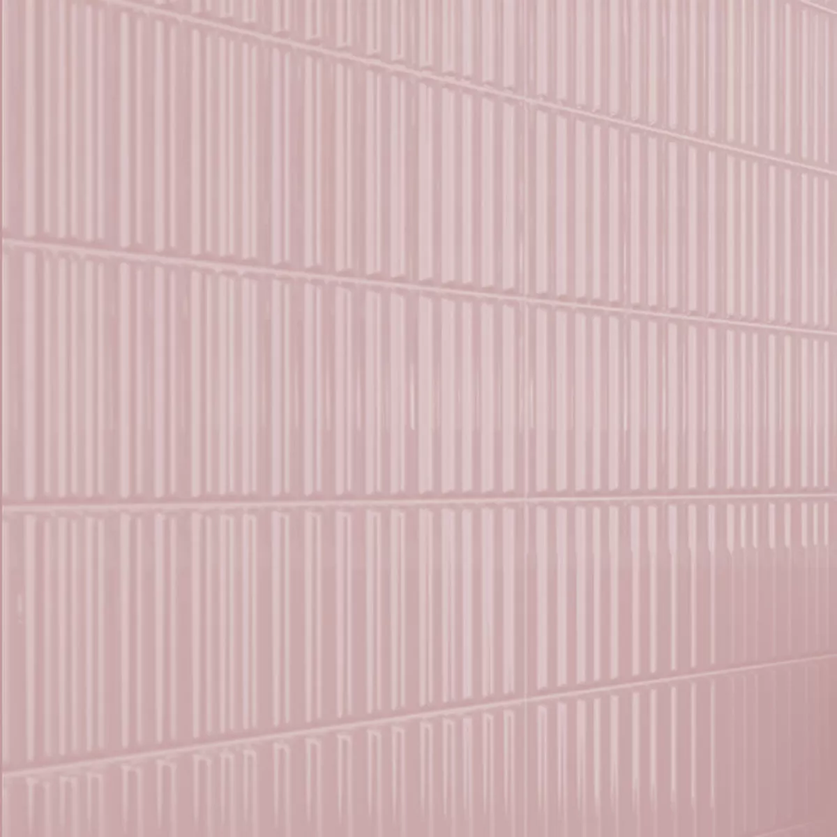 Wall Tiles Avila Relief Pink Glossy 5x30cm