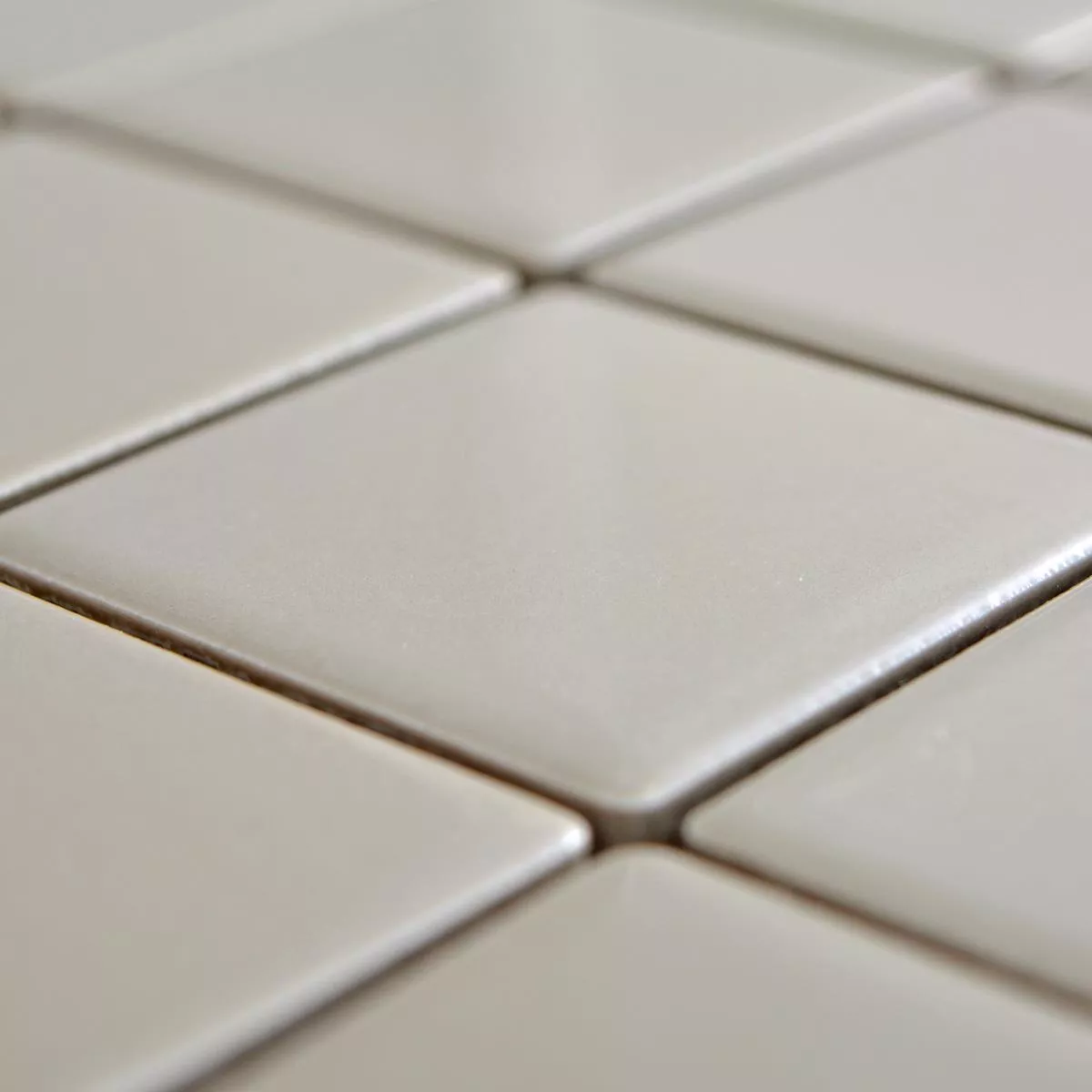 Sample Ceramic Mosaic Tiles Adrian Mud Glossy Square 48
