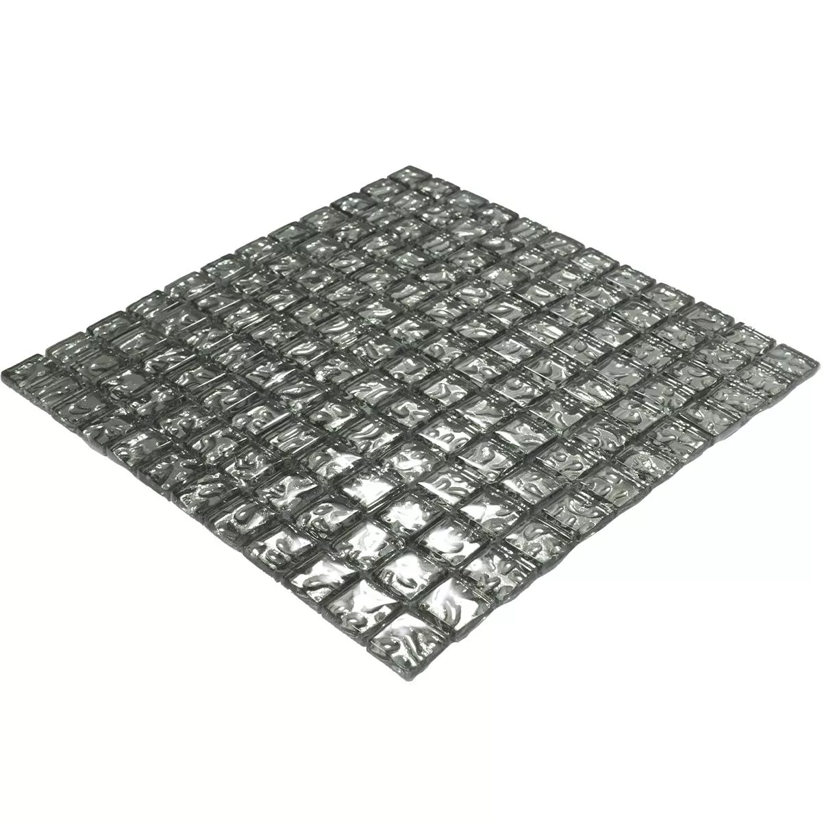 Glass Mosaic Tiles Aquatic Silver