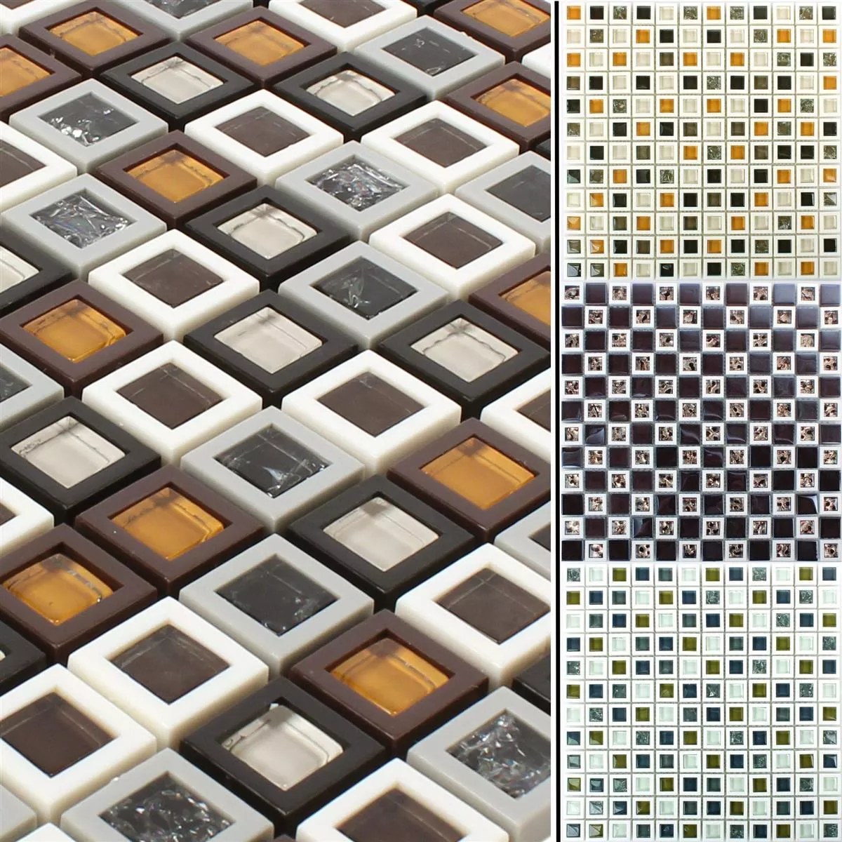 Sample Glass Plastic Mosaic Tiles Anatolia