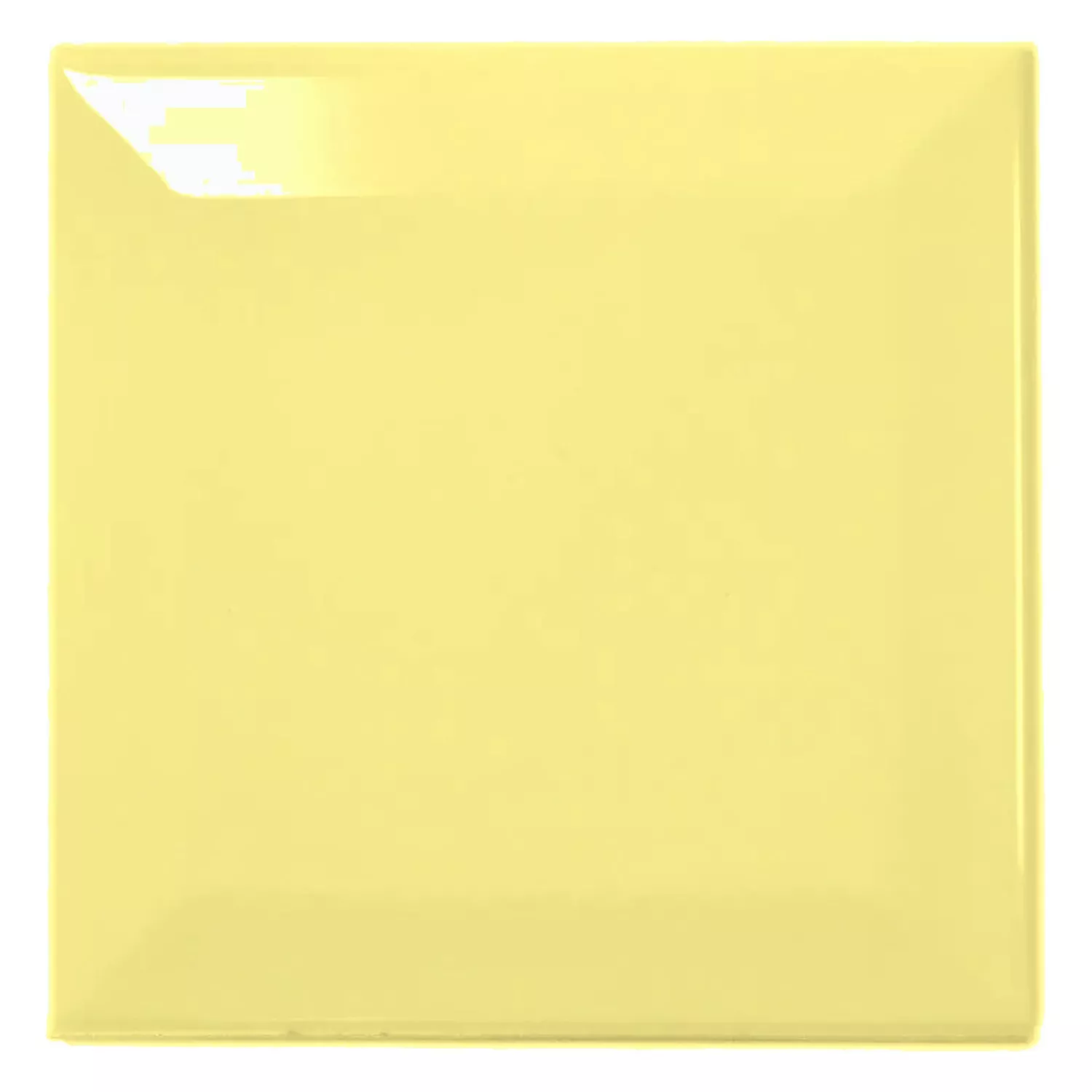 Metro tile Yellow Glossy 10x10 cm Facet Catarina Amarillo