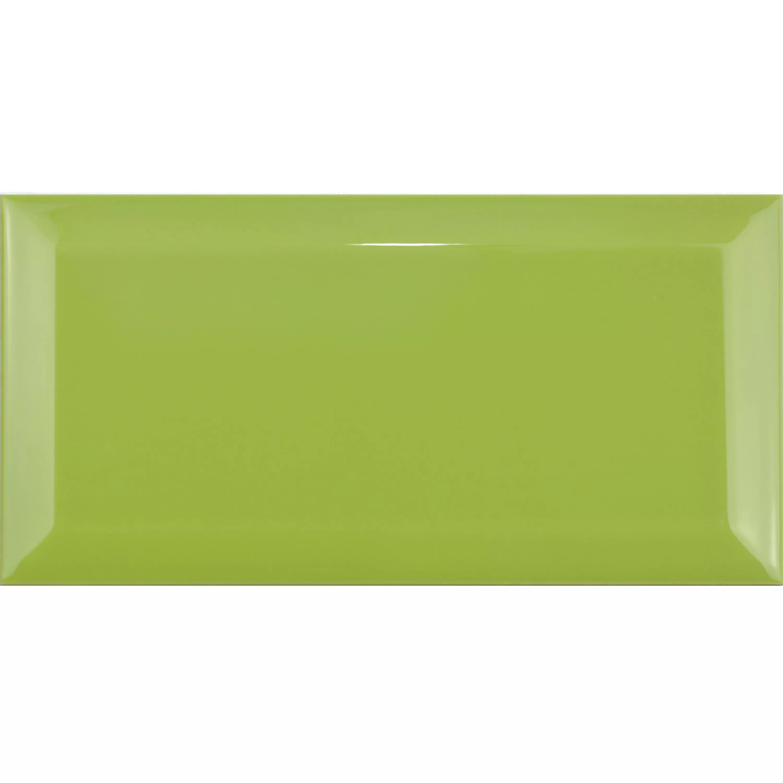 Metro Wall Tiles Brussel Facet 10x20x0,7cm Pistacho Metro Wall Tiles Brussel Facet 10x20x0,7cm Pistacho