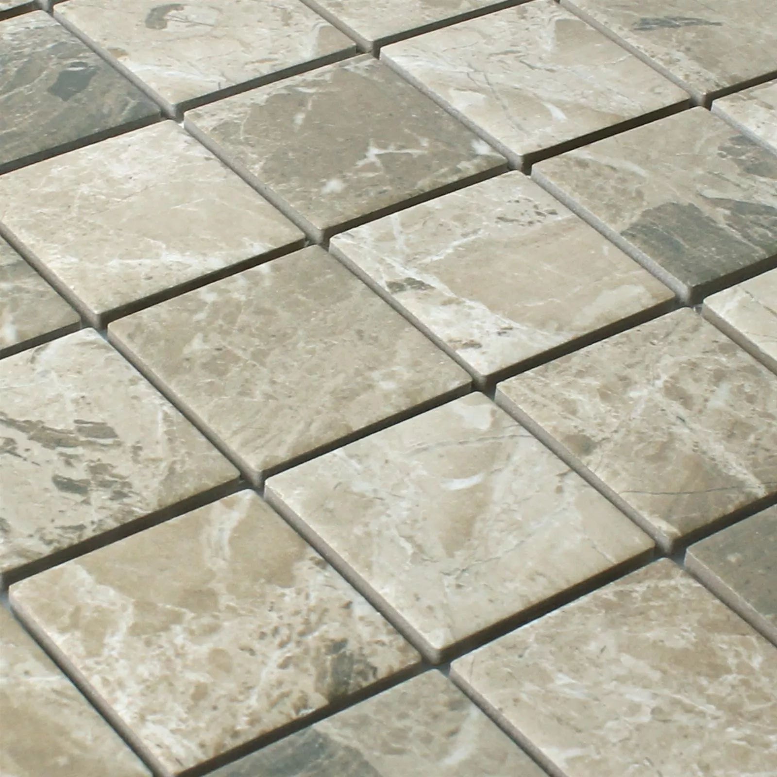 Sample Mosaic Tiles Ceramic Sahara Stone Optic Brown