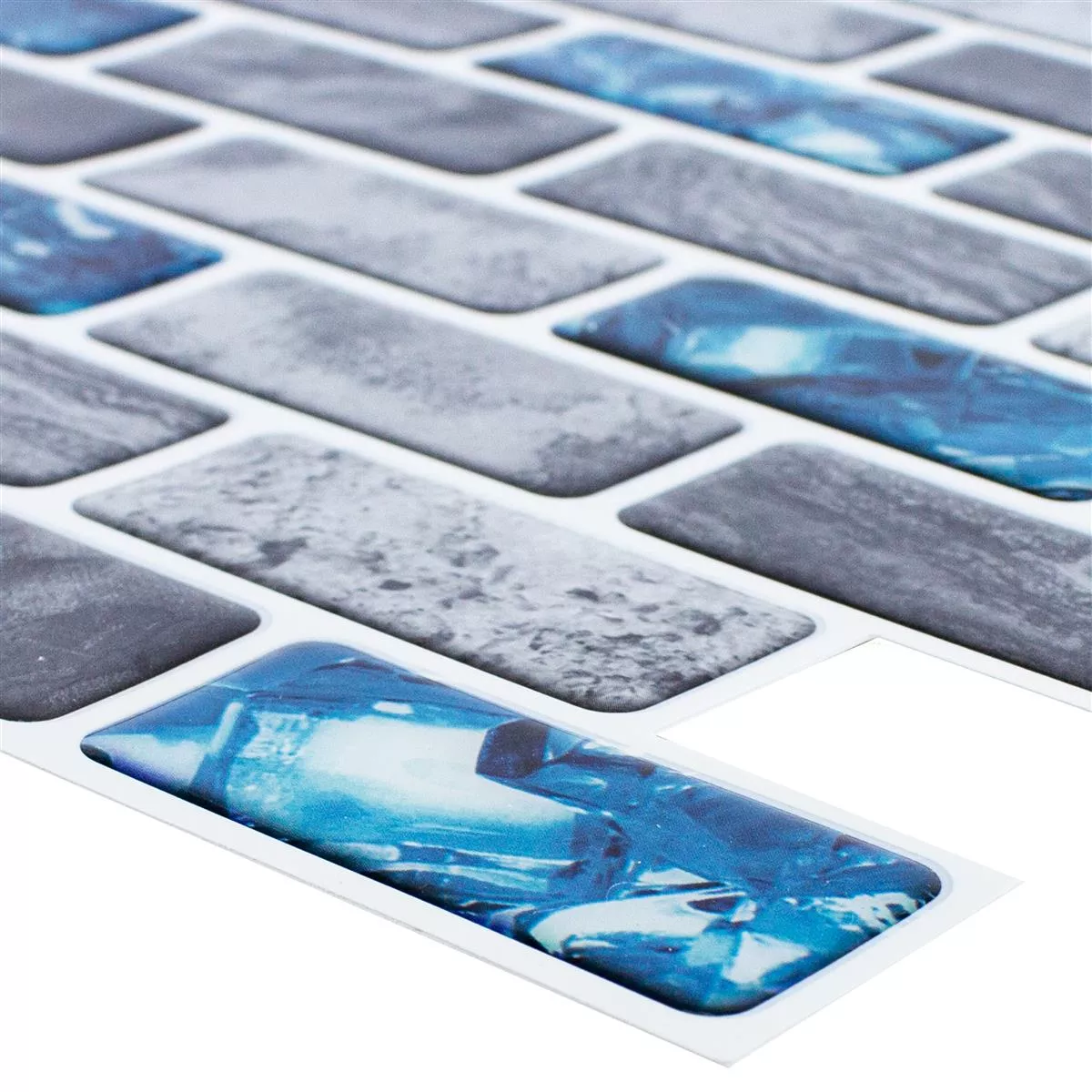 Vinyl Mosaic Tiles Belleza Blue Grey Self Adhesive Vinyl Mosaic Tiles Belleza Blue Grey Self Adhesive