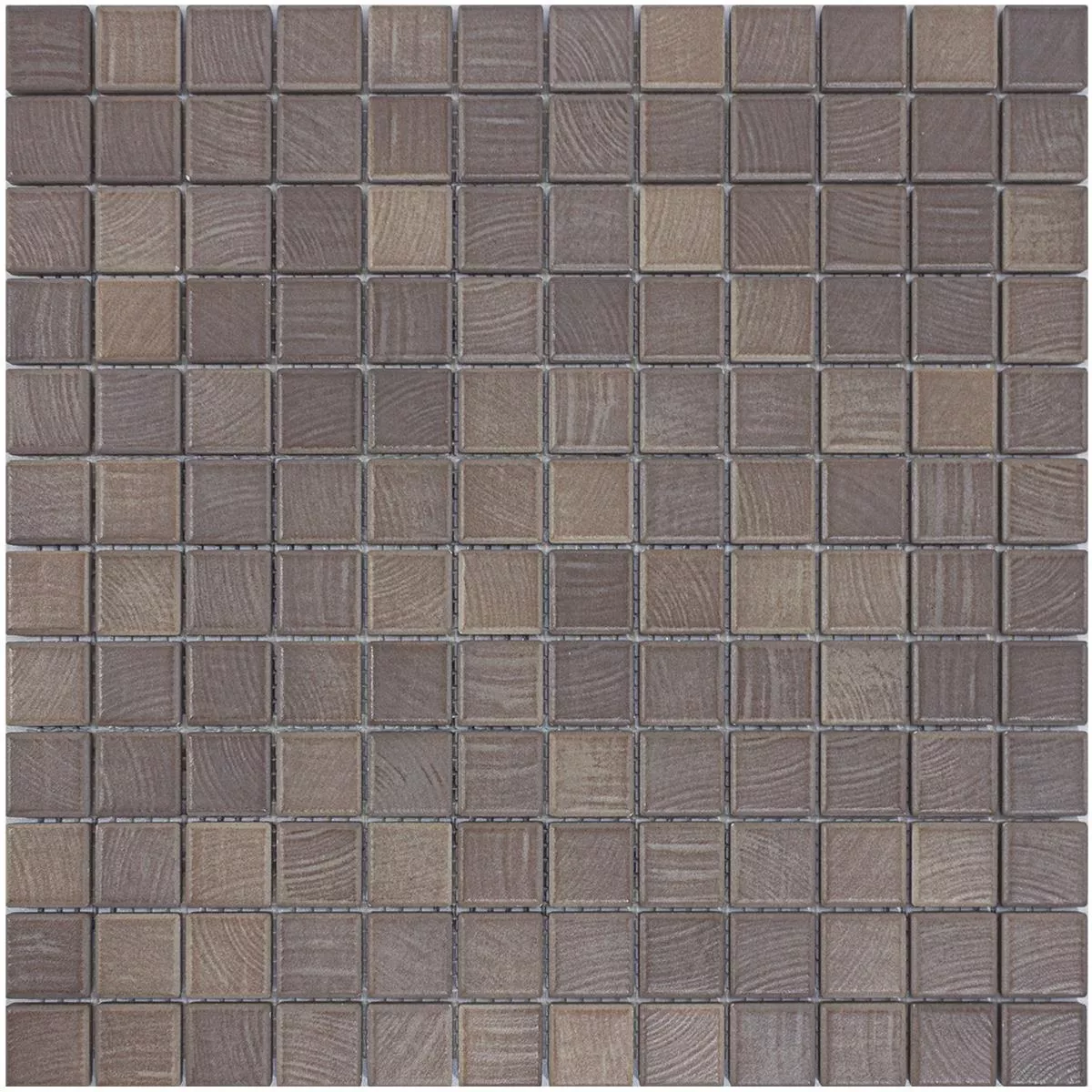 Ceramic Mosaic Tiles Luminara Wood Optic Brown