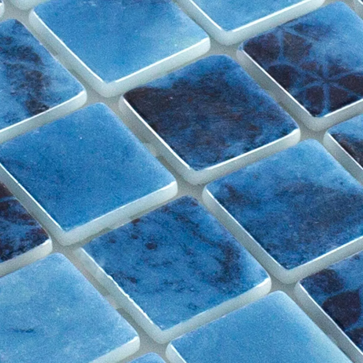 Sample Glass Mosaic Swimming Pool Baltic Blue