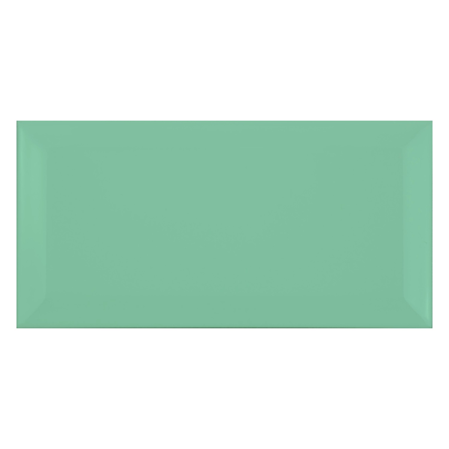 Metro tile Green Mat 10x20 cm Facet Jasper Manzana
