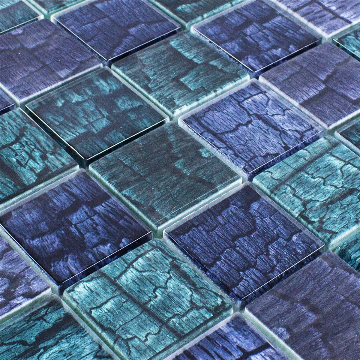 Sample Glass Mosaic Tiles Saraland Green