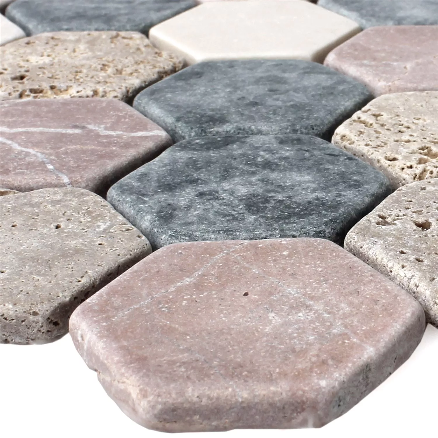 Mosaic Tiles Marble Tarsus Hexagon Colored Mosaic Tiles Marble Tarsus Hexagon Colored