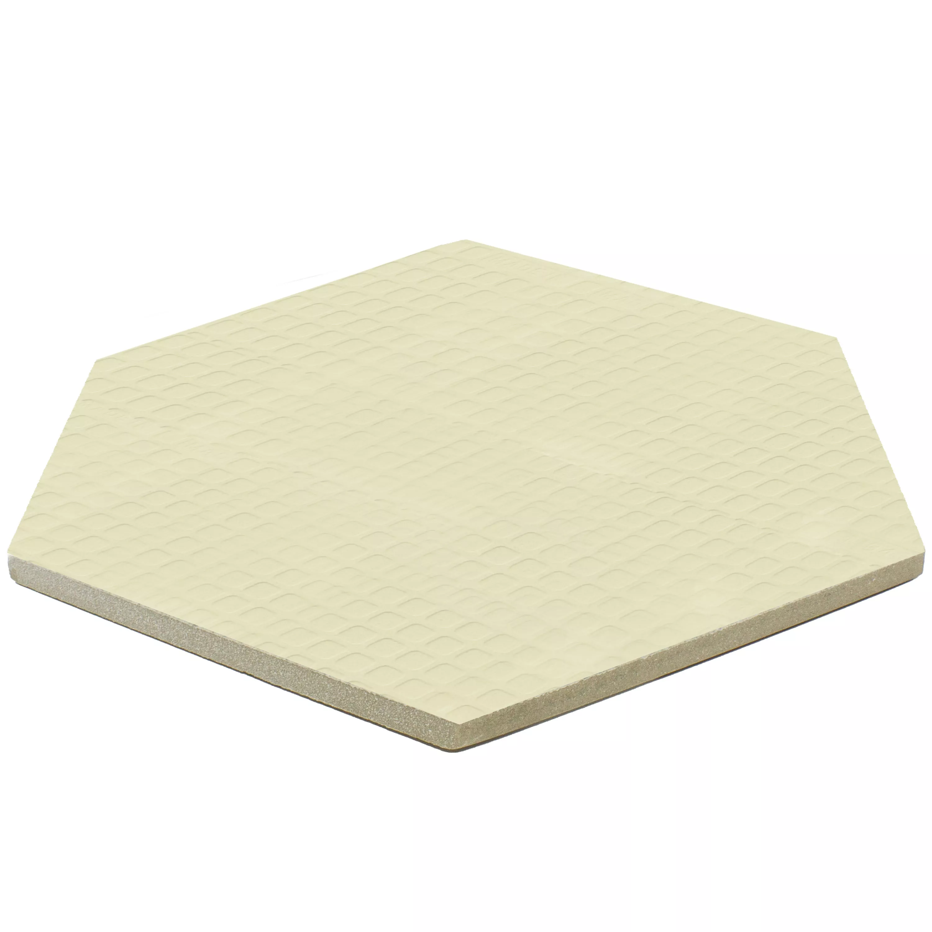 Porcelain Stoneware Tiles Millennium Hexagon 3D Optic Taupe 22,5 x 25,9cm