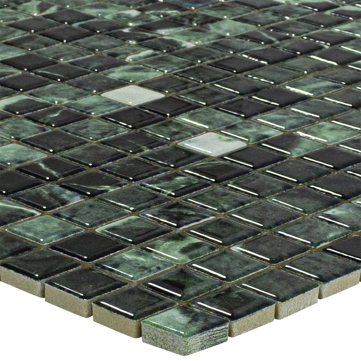 Ceramic Mosaic Tiles Elysium Marble Optic Green 12