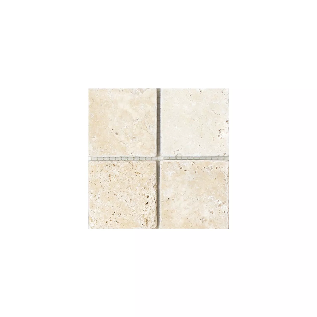 Sample Mosaic Tiles Travertine Barga Beige 48