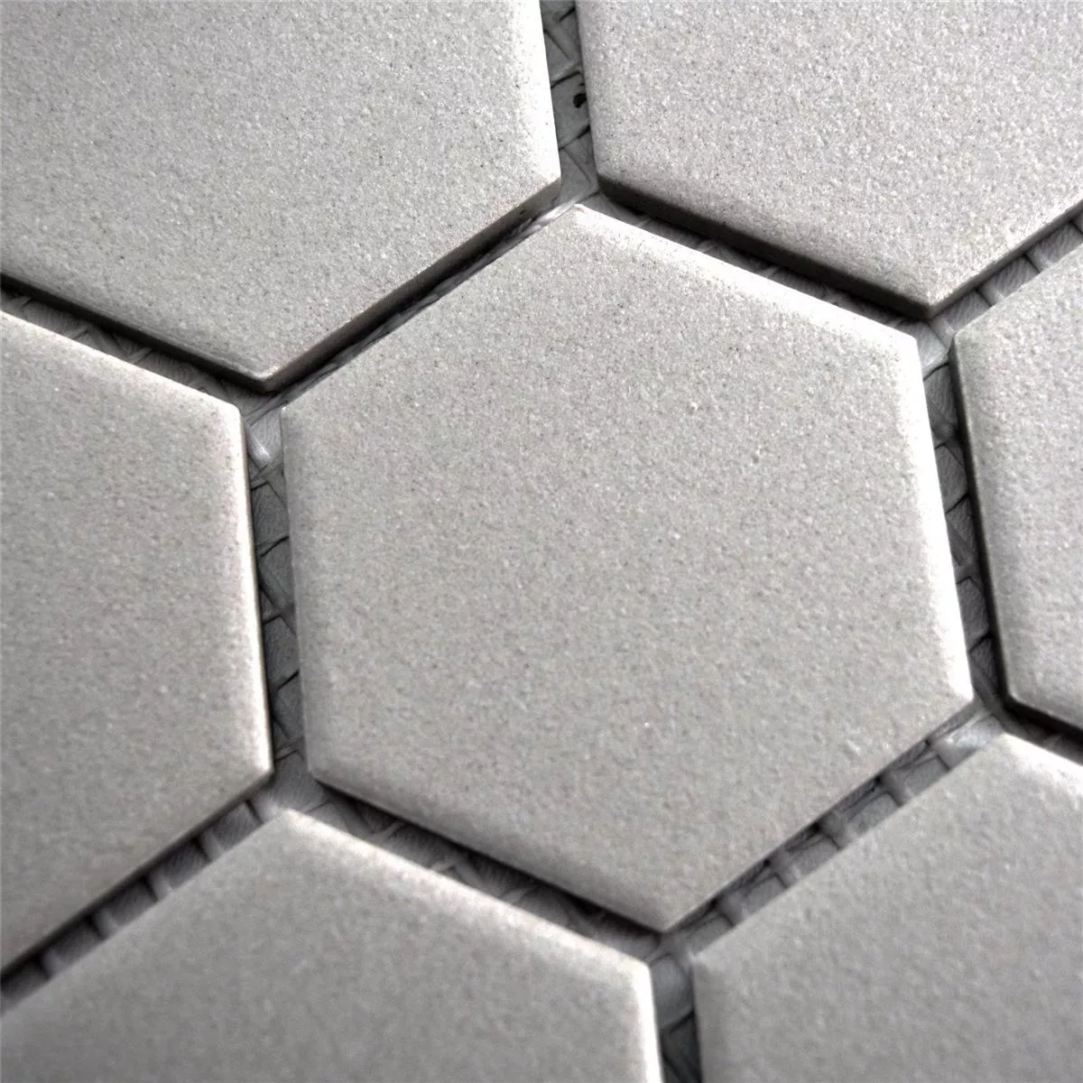 Ceramic Mosaic Tiles Begomil Unglazed Grey