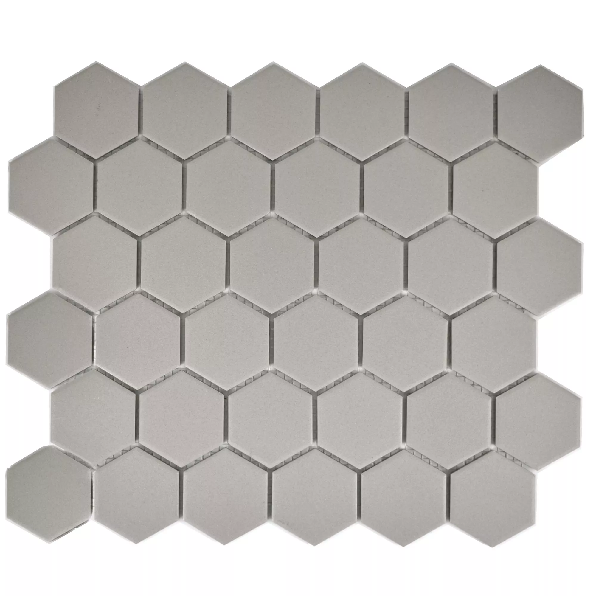 Ceramic Mosaic Tiles Begomil Unglazed Grey