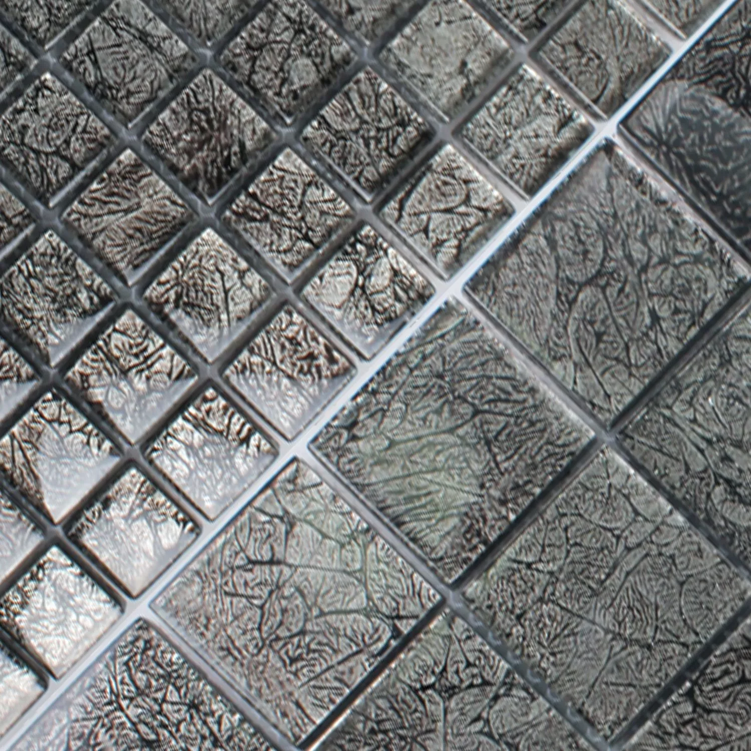 Sample Mosaic Tiles Glass Kandila Black