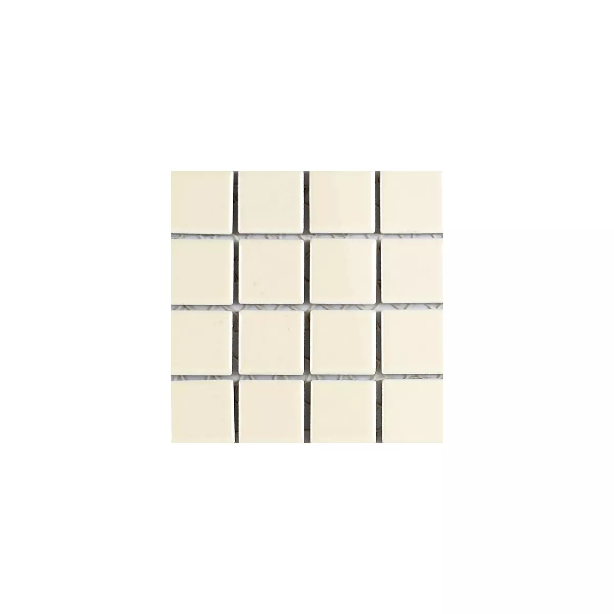 Sample Ceramic Mosaic Tiles Adrian Beige Glossy Square 23