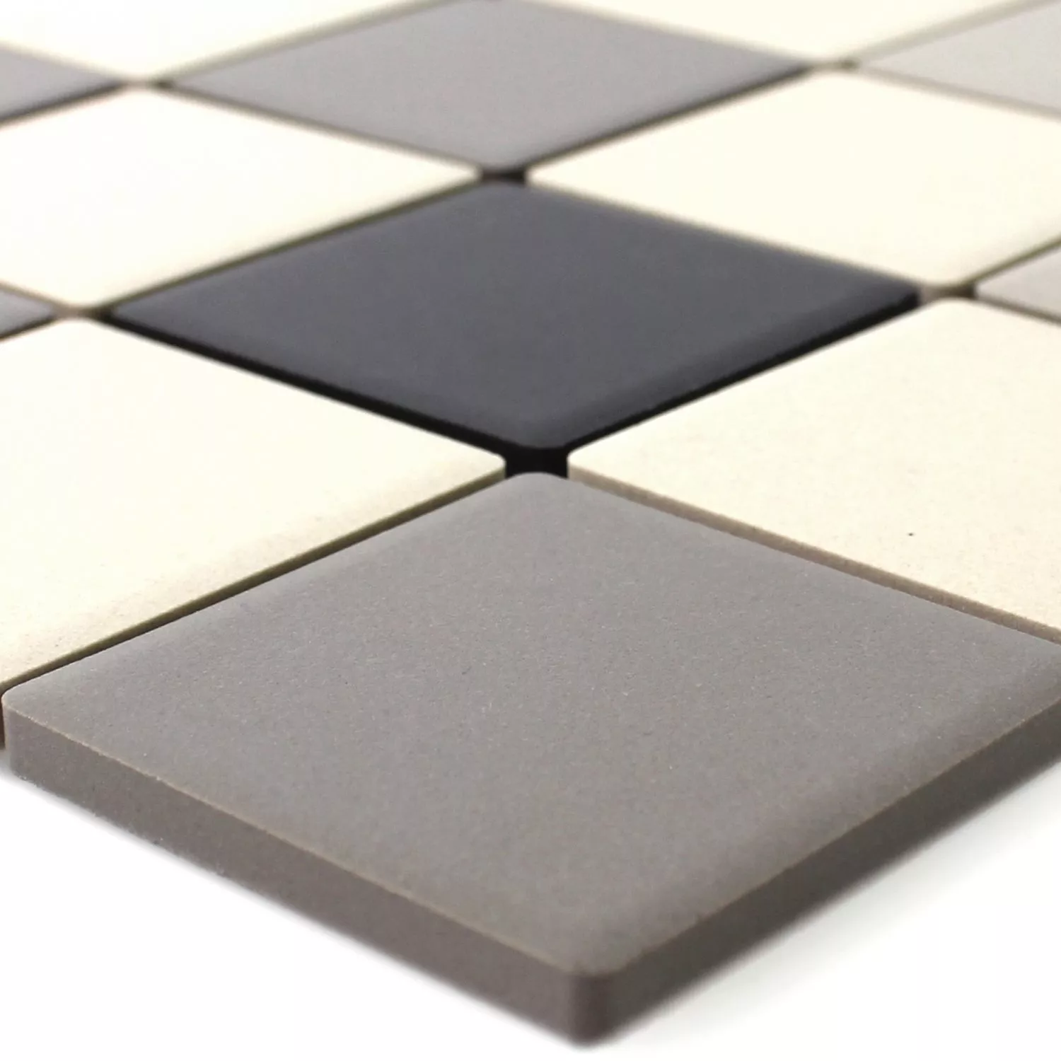 Mosaic Tiles Ceramic Grey Beige Non-Slip Unglazed