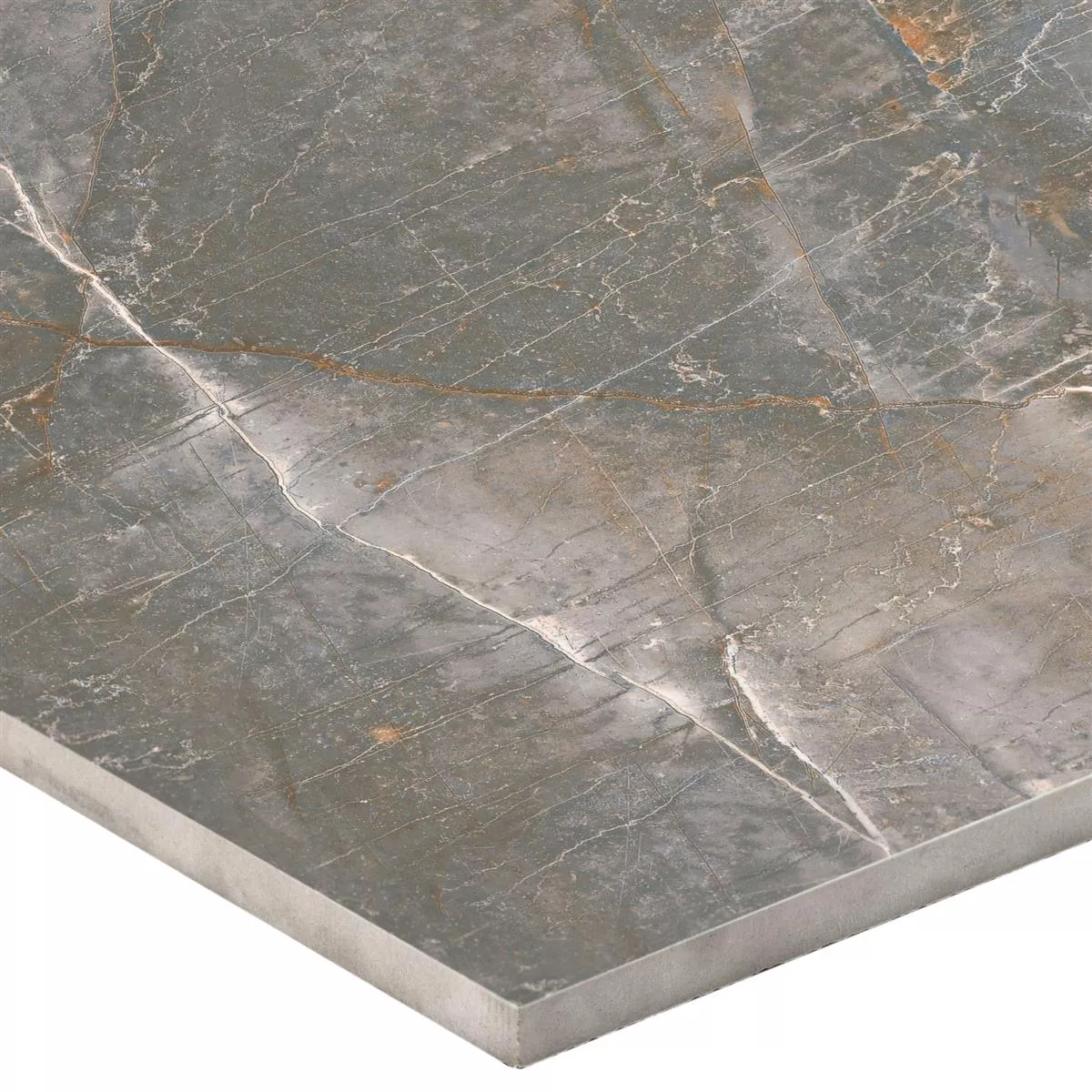Floor Tiles Novinger Natural Stone Optic Polished Grey