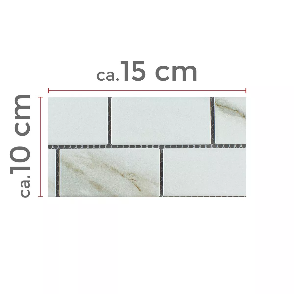 Sample Ceramic Mosaic Tiles Haward Stone Optic Calacatta