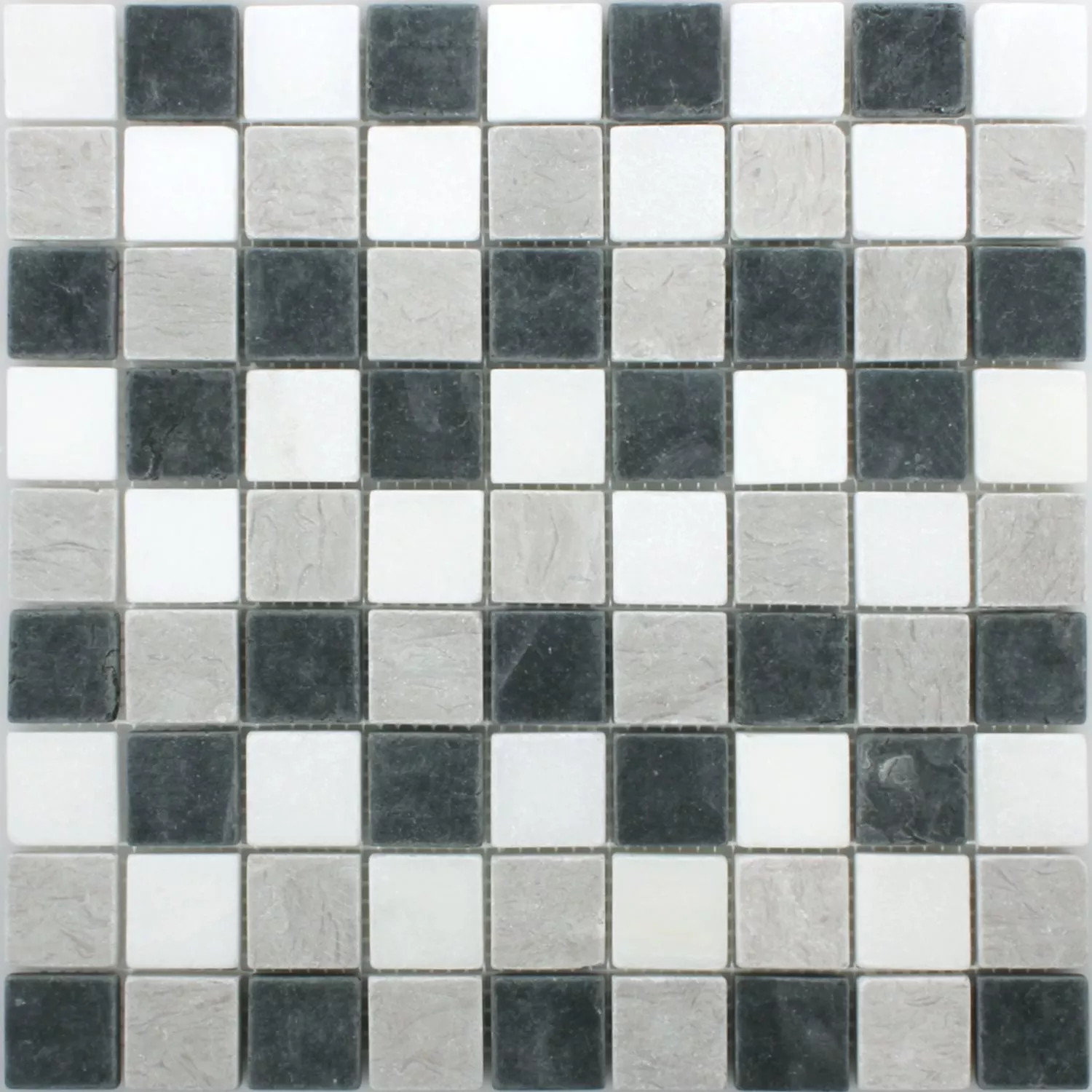 Sample Mosaic Tiles Neutro Botticino Grey Mix