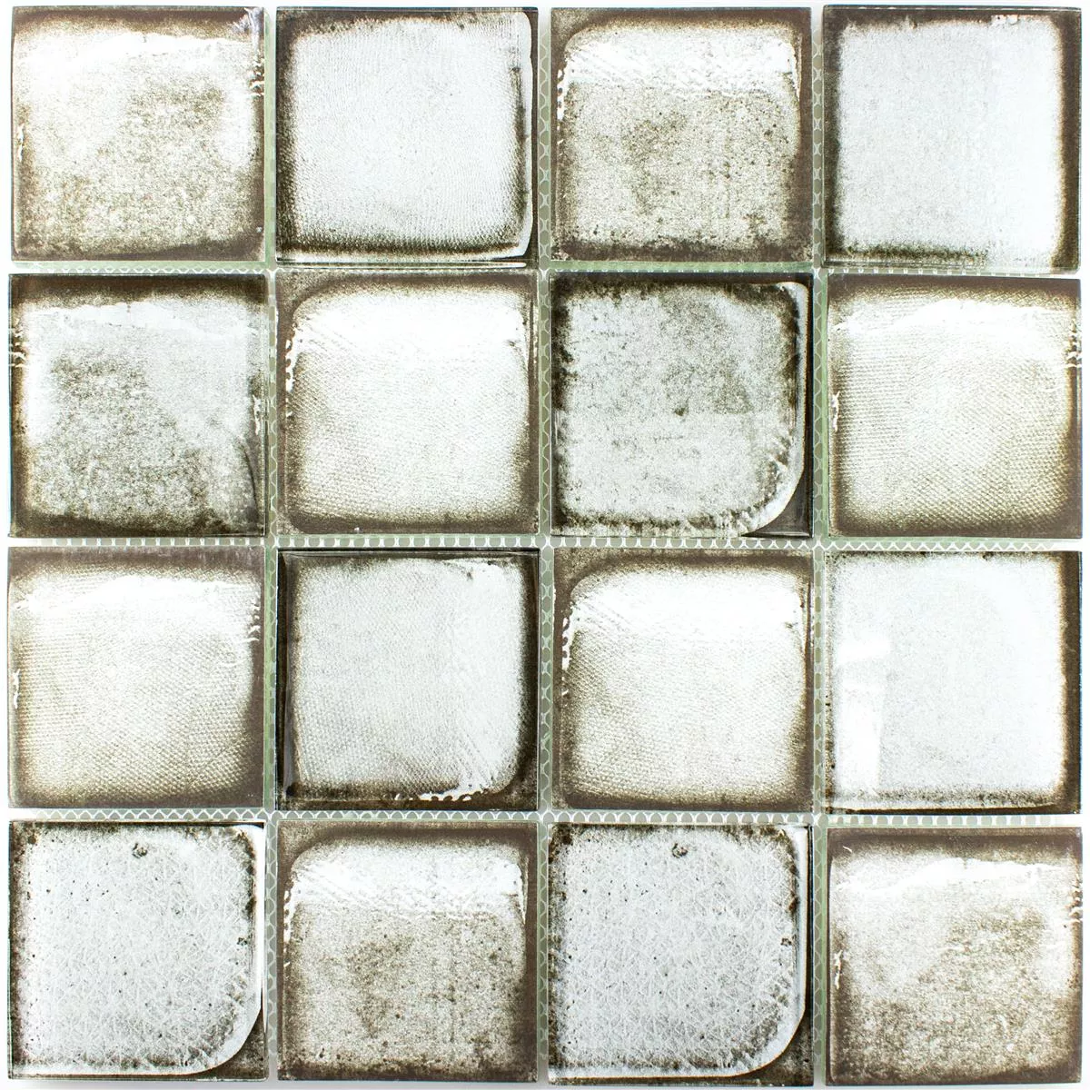 Glass Mosaic Tiles Cement Optic Granada Grey