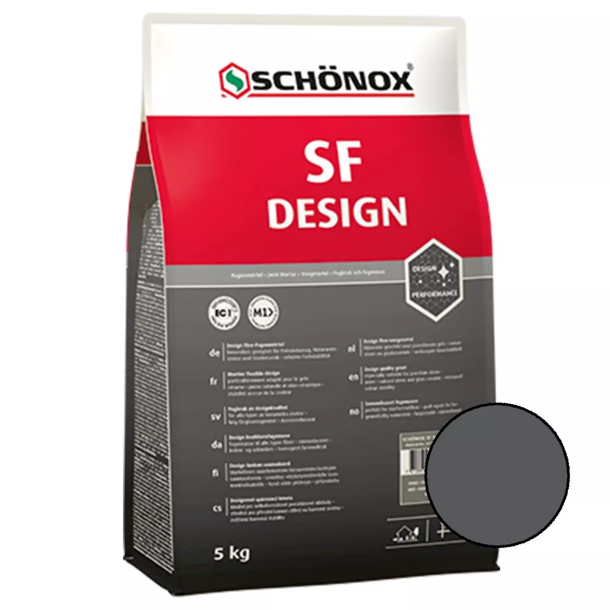 Joint mortar Schönox SF Design Graphite 5 Kg