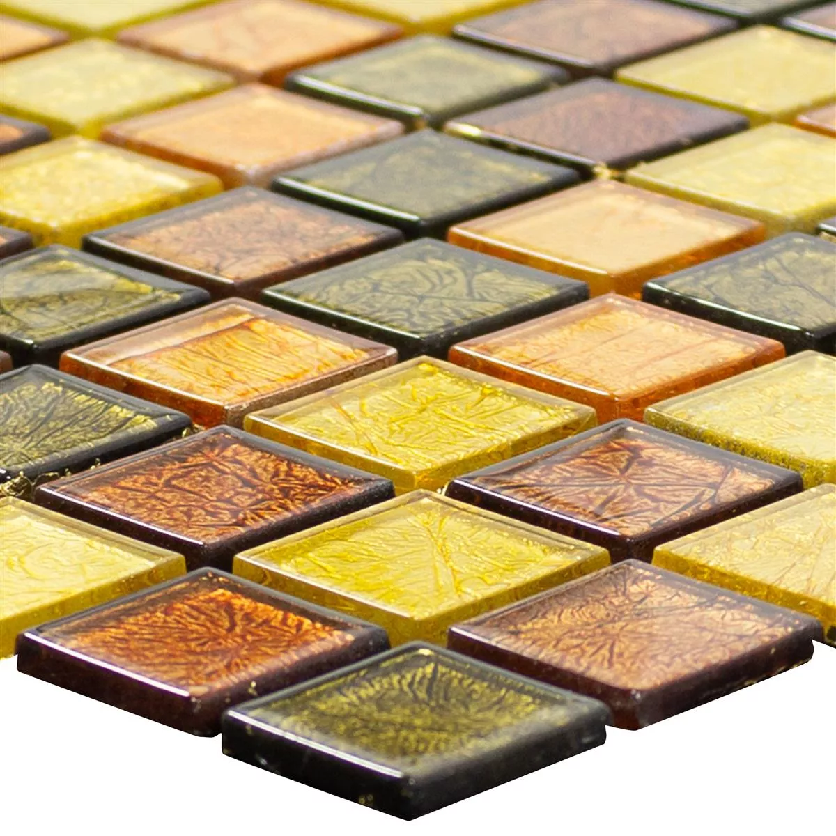 Glass Mosaic Tiles Curlew Yellow Orange 23 4mm Glass Mosaic Tiles Curlew Yellow Orange 23 4mm