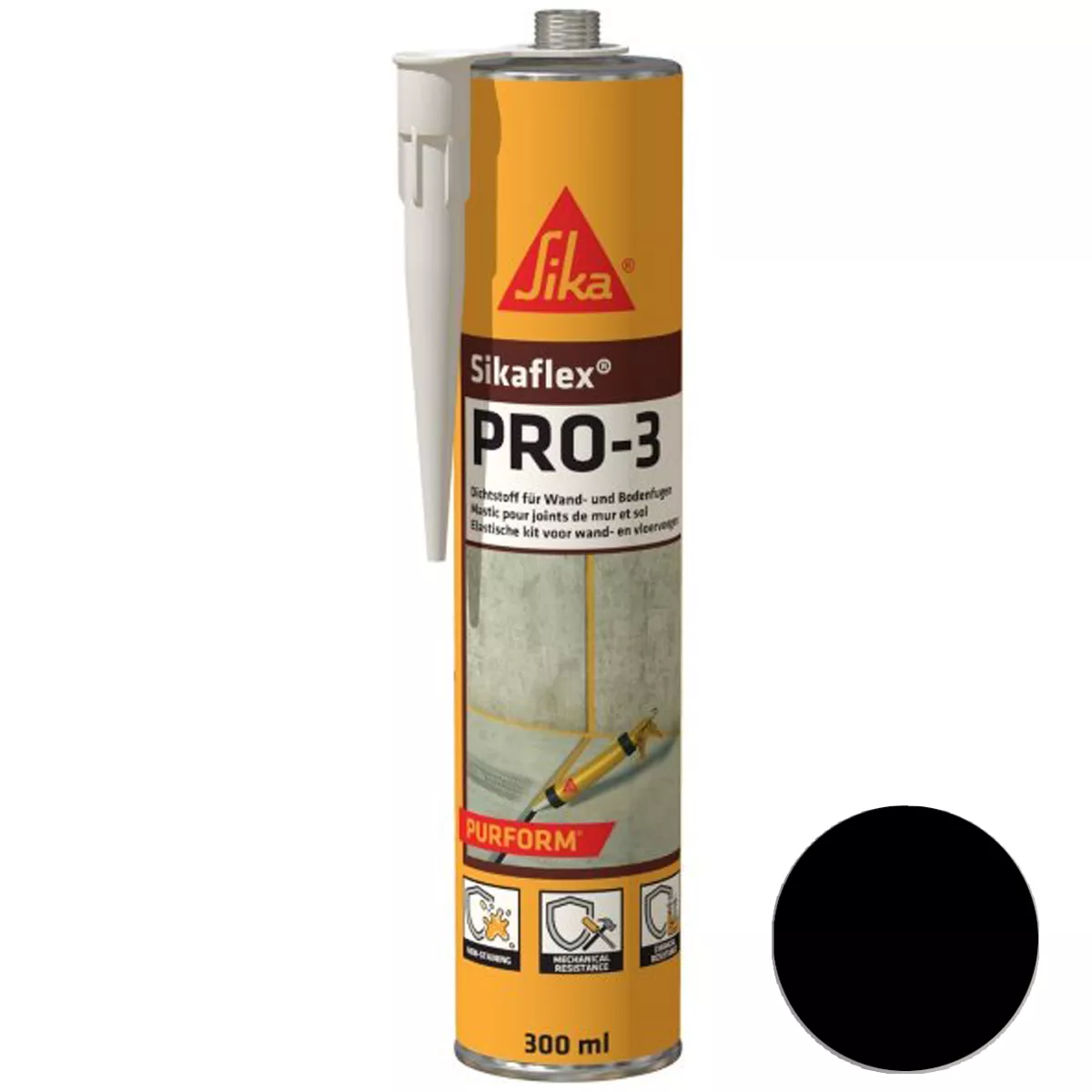 Joint sealant Sikaflex Pro-3 Purform Black 300 ml