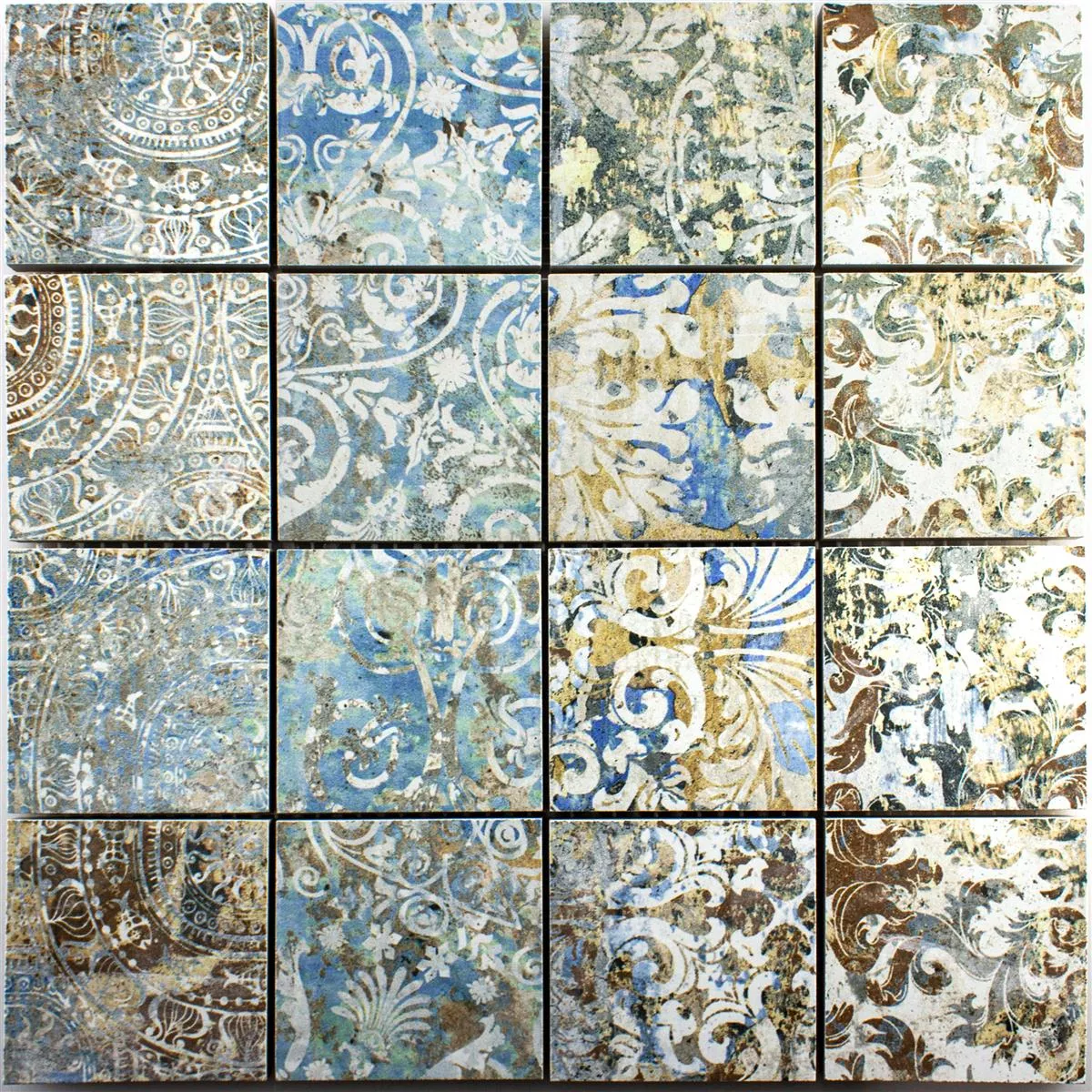 Ceramic Mosaic Tiles Patchwork Colored 71x71mm