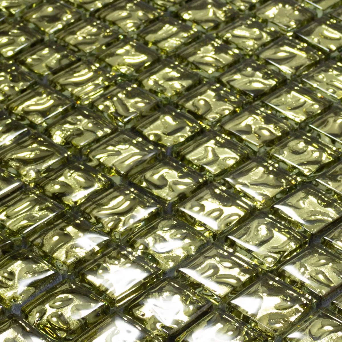 Glass Mosaic Tiles Aquatic Gold