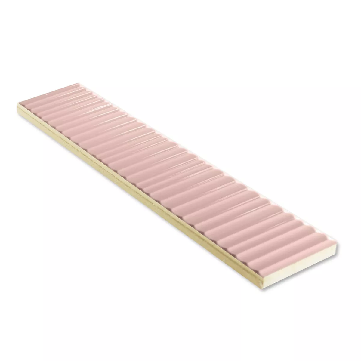 Wall Tiles Avila Relief Pink Glossy 5x30cm