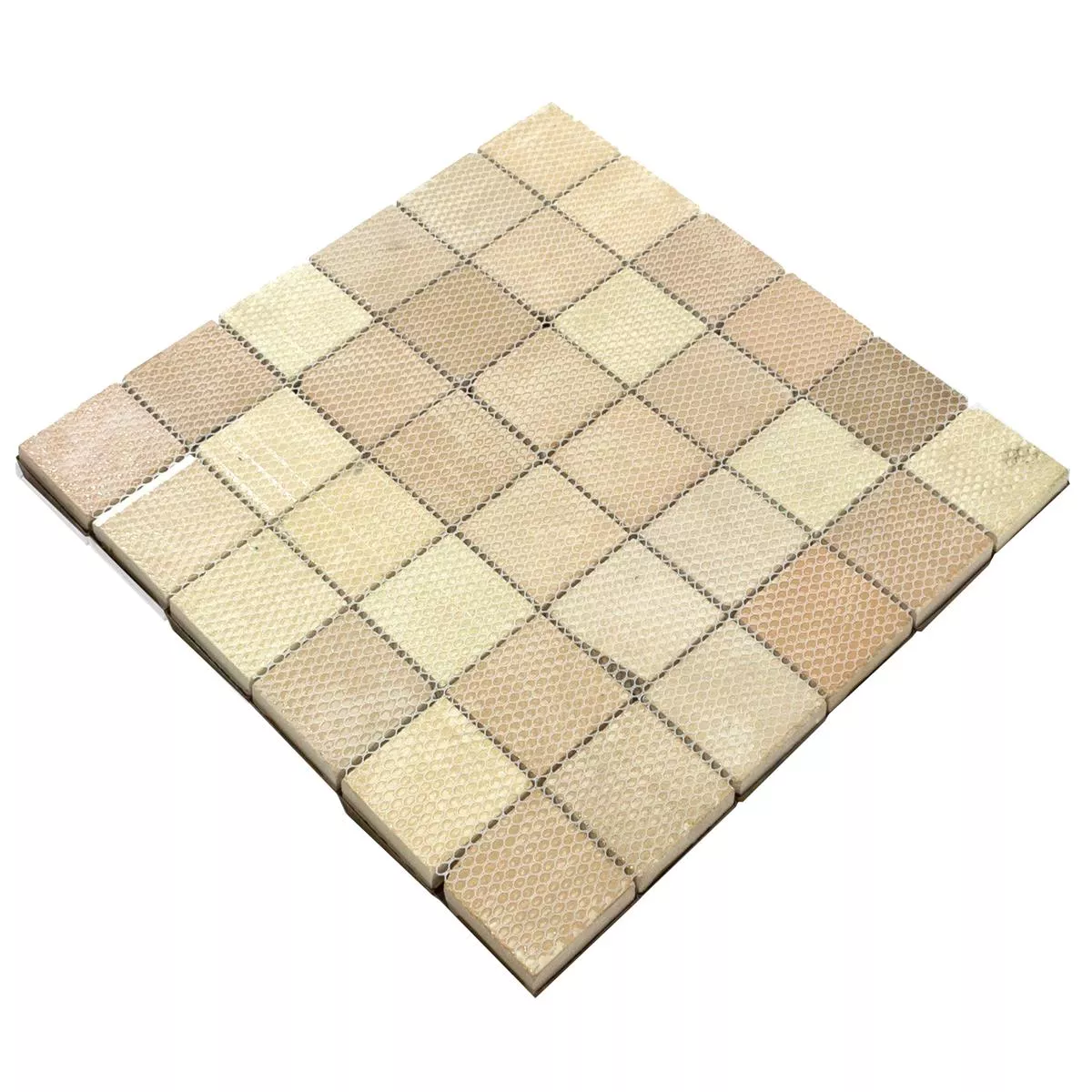 Metal Copper Mosaic Tiles Copperfield 3D 48x48mm