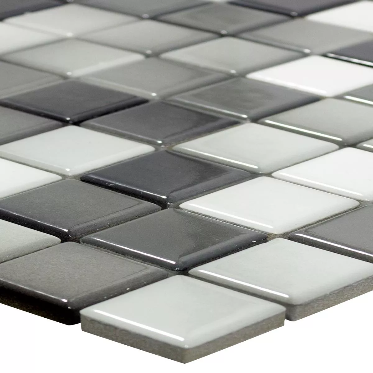 Ceramic Mosaic Tiles Galleria Black Grey Ceramic Mosaic Tiles Galleria Black Grey