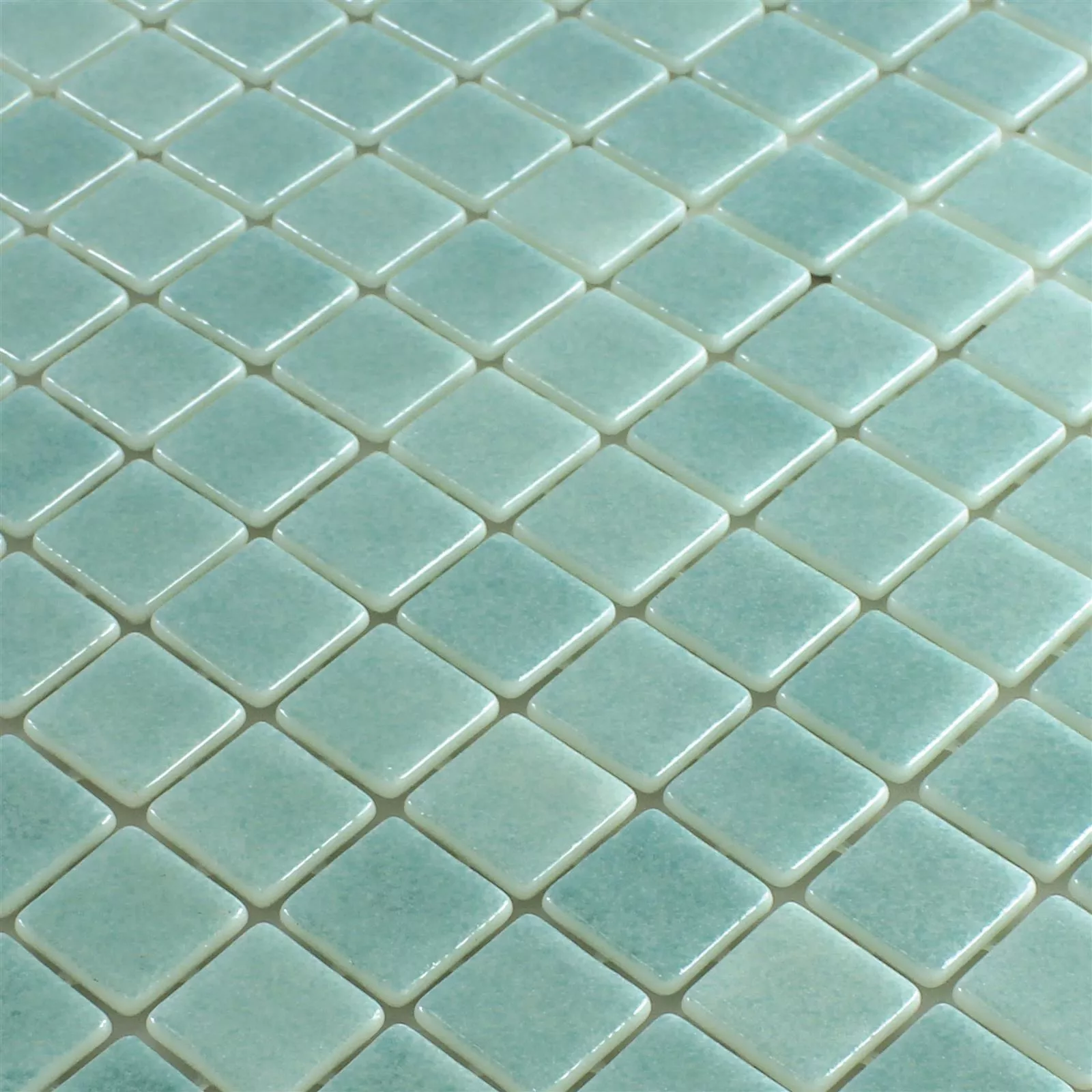Glass Swimming Pool Mosaic Antonio Cyan
