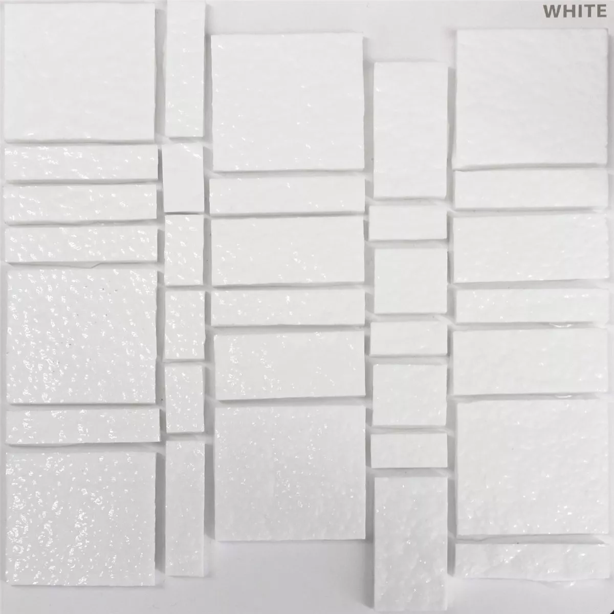 Glass Tiles Trend-Vi Mosaic Liberty White